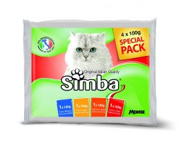 SIMBA CHUNKIES MULTIPACK IN 4 DIFFERENT FLAVOURS FOR CATS 8009470008907  SIMBA ΚΟΜΜΑΤΑΚΙΑ MULTIPACK ΣΕ 4 ΔΙΑΦΟΡΕΤΙΚΕΣ ΓΕΥΣΕΙΣ ΓΙΑ ΓΑΤΕΣ 8009470008907